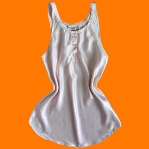 90's vintage baby pink satin coquette lingerie slip dress MEDIUM